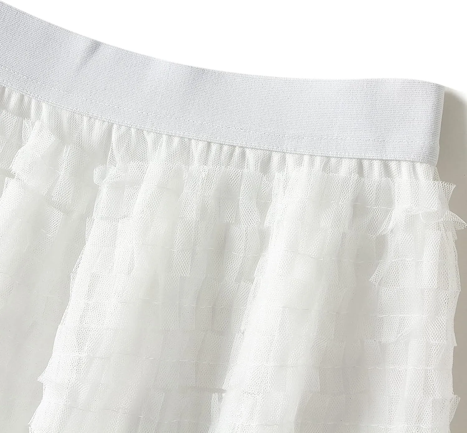 Women Tulle Long Skirt High Waist Layered Mesh Maxi Skirt Tutu Fairy A Line Midi Skirts Tiered Petticoat