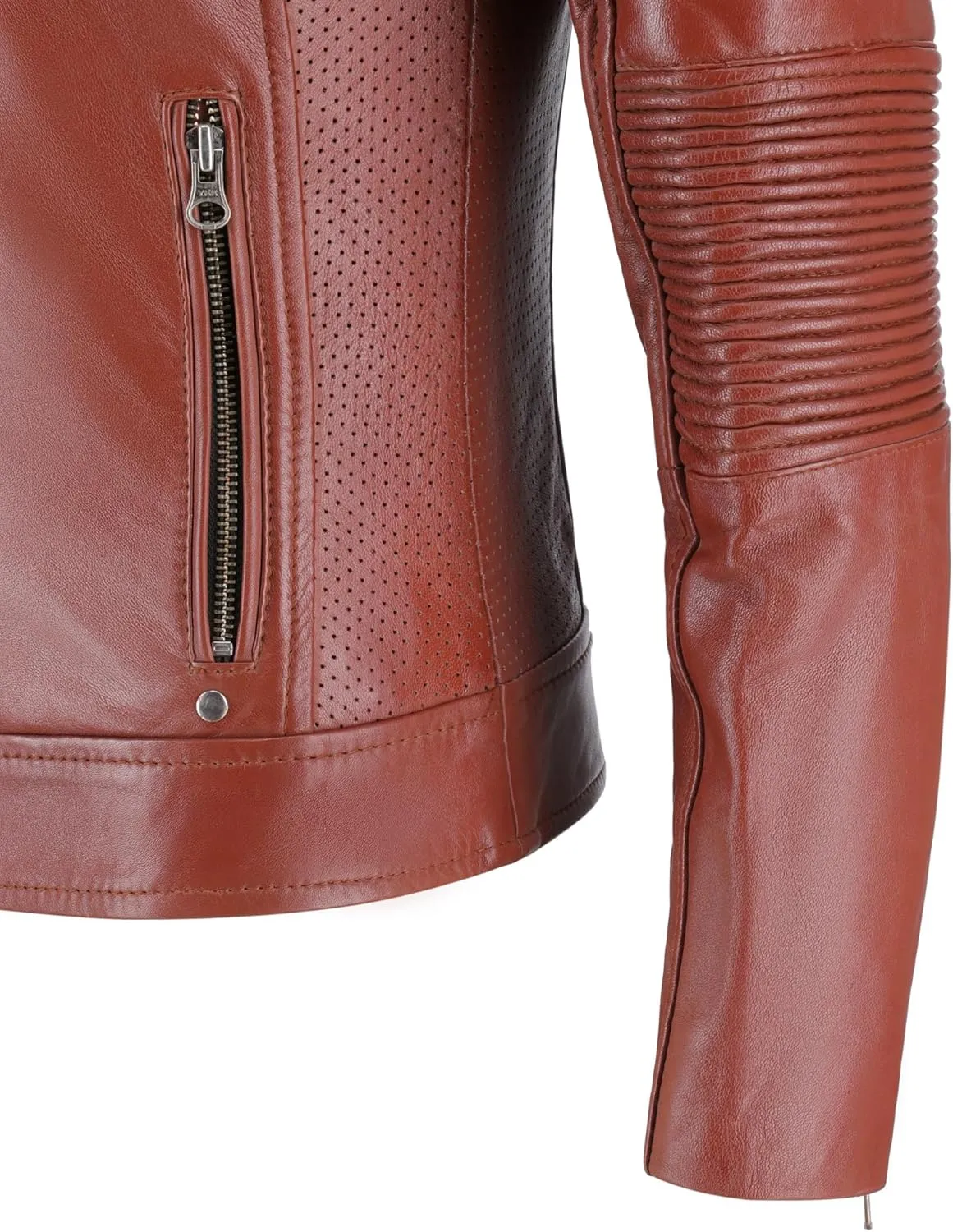 Women's Black Real Leather Moto Jacket | Soft Cafe Racer Lambskin Jacket
