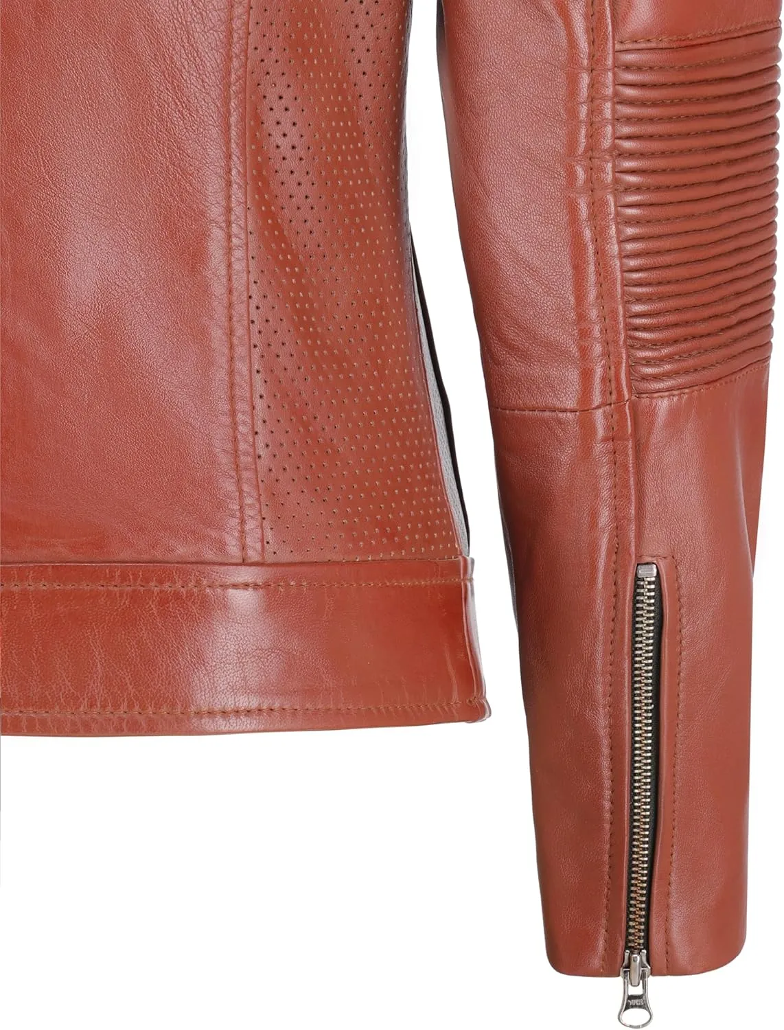 Women's Black Real Leather Moto Jacket | Soft Cafe Racer Lambskin Jacket