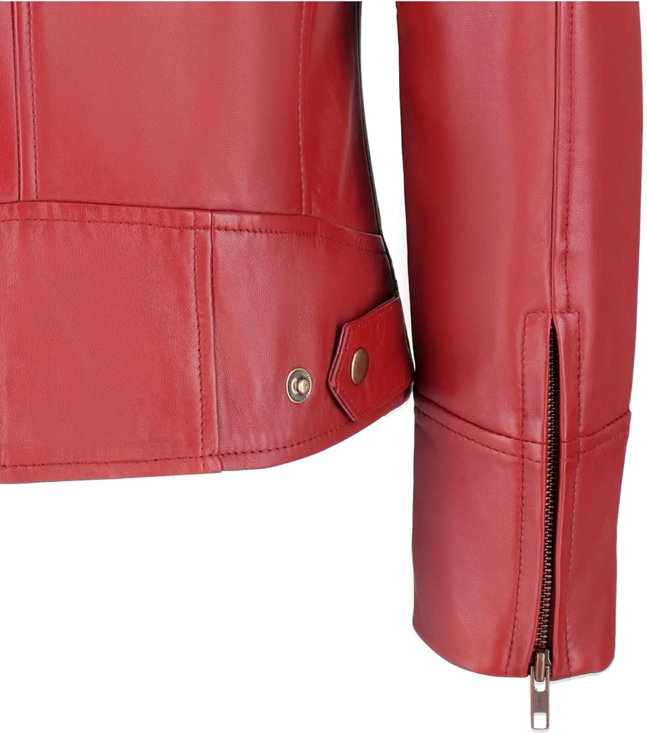 Women's Black Real Leather Moto Jacket | Soft Cafe Racer Lambskin Jacket
