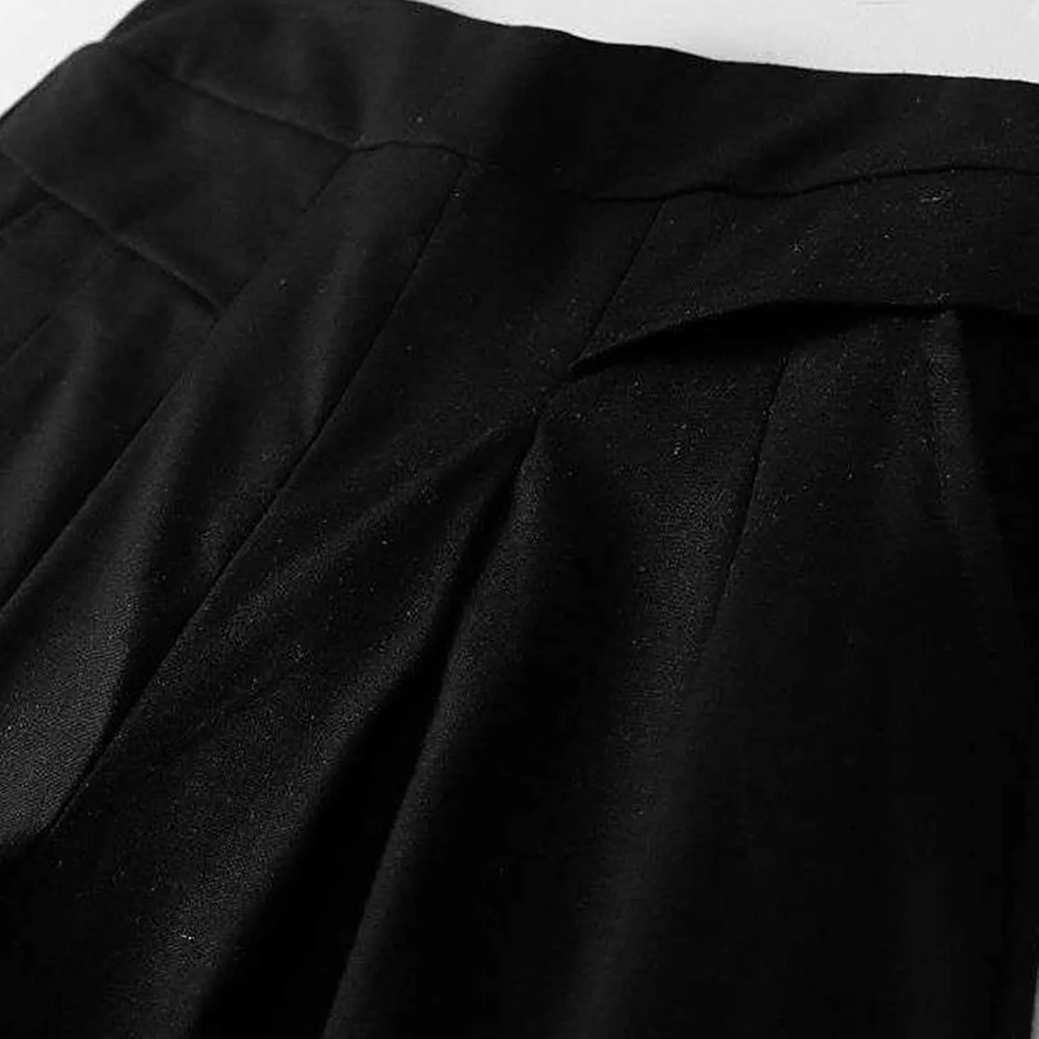 Women's Cotton Linen Casual Trousers High Waist Stretch Lightweight Joggers Summer Wide Leg Drape Cropped Pant with Pocket
