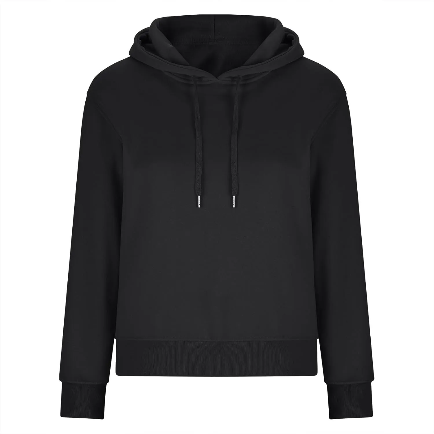 Womens Hooded Sweatshirt Fashion Solid Color Side Zipper Long Sleeves Loose Casual Pullover Oversized Hoodies Tops