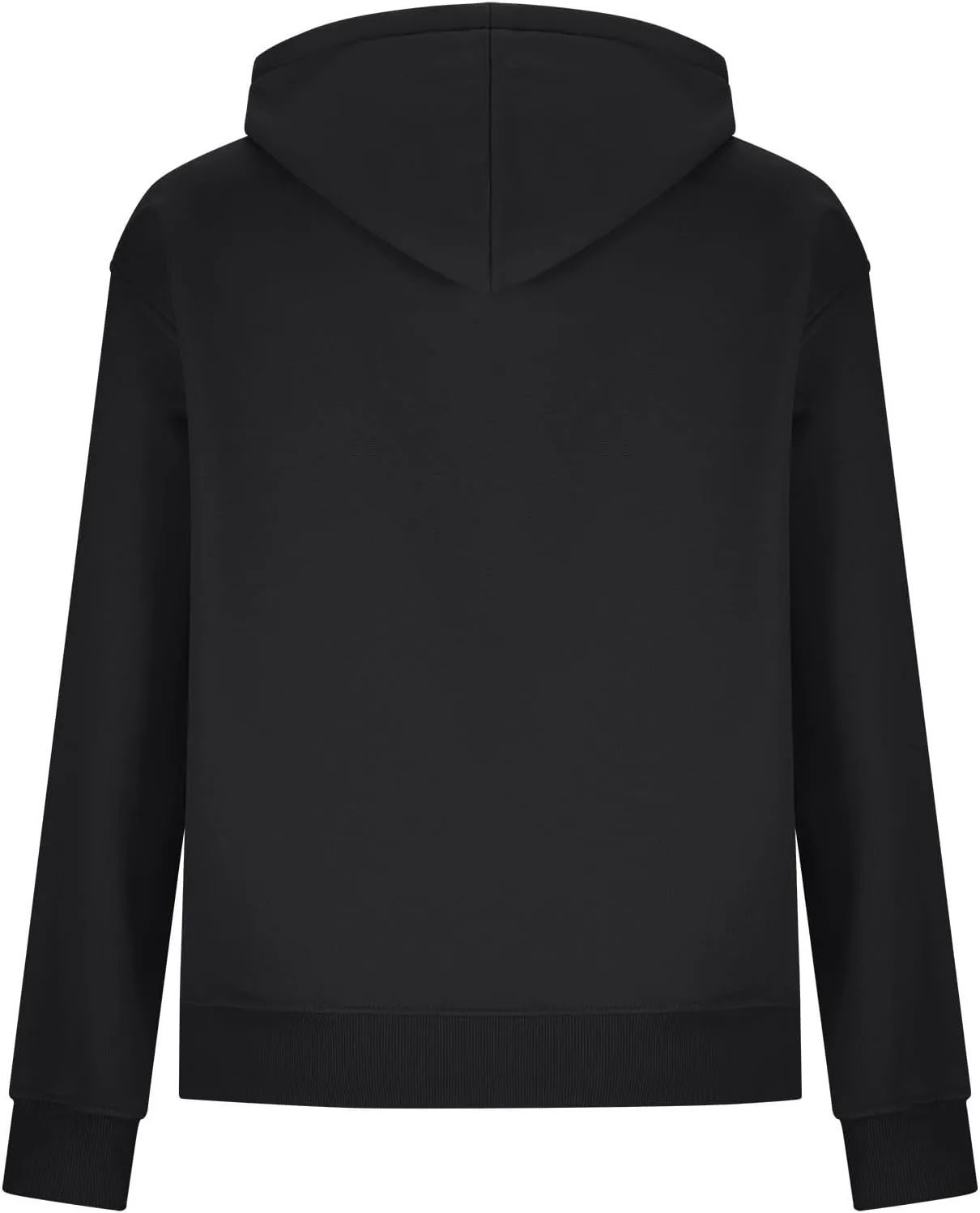 Womens Hooded Sweatshirt Fashion Solid Color Side Zipper Long Sleeves Loose Casual Pullover Oversized Hoodies Tops