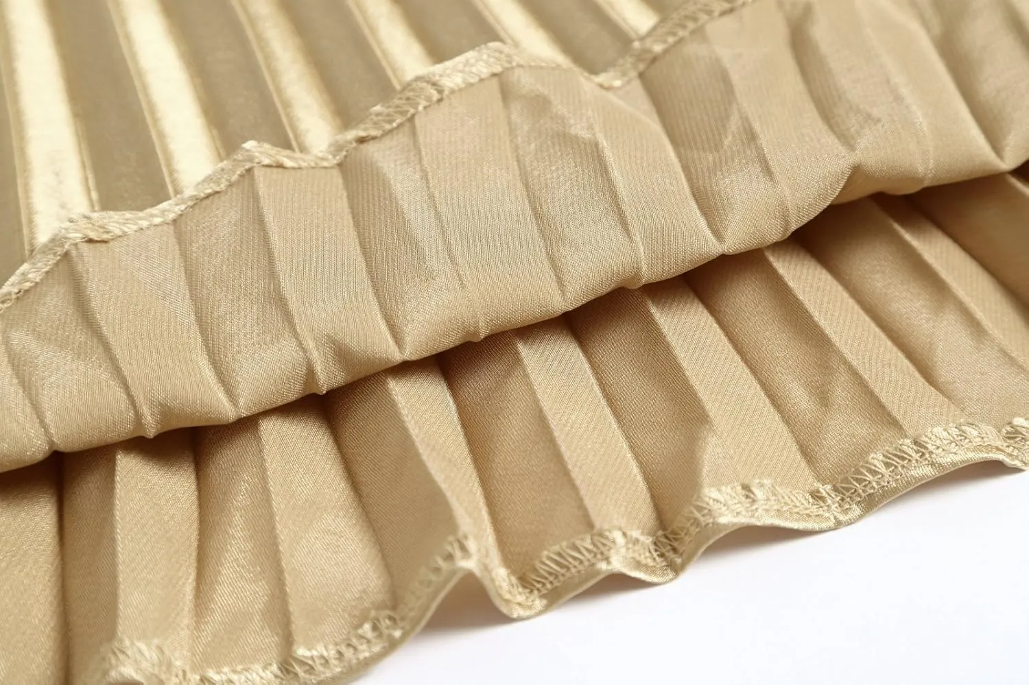 Womens Metallic Shiny Pleated Maxi Skirt Elastic High Waist A-Line Skirt Accordion Long Swing Skirt
