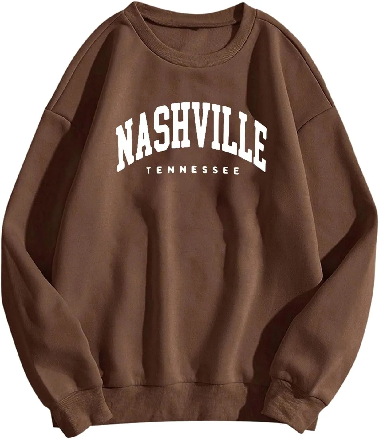 Women's Nashville Tennessee Country Sweatshirts Round Neck Workou Sports Sweaters Loose Fit Hoodies Essential Y2K