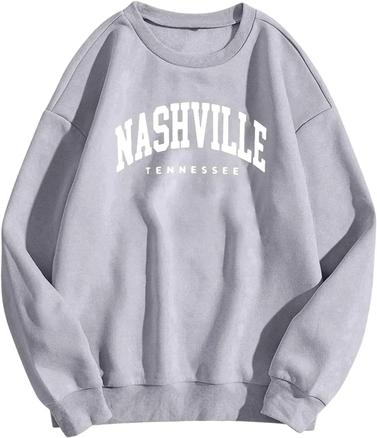 Women's Nashville Tennessee Country Sweatshirts Round Neck Workou Sports Sweaters Loose Fit Hoodies Essential Y2K
