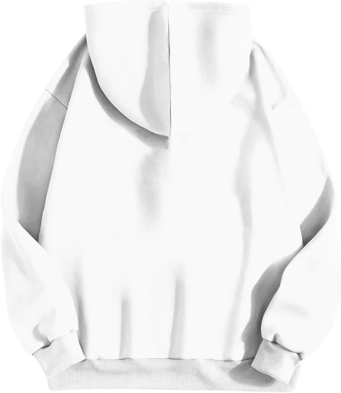 Women's Oversized Hoodies Long Sleeve Simple Solid Color Hooded Pullover Trendy Fleece Sweatshirts with Pocket