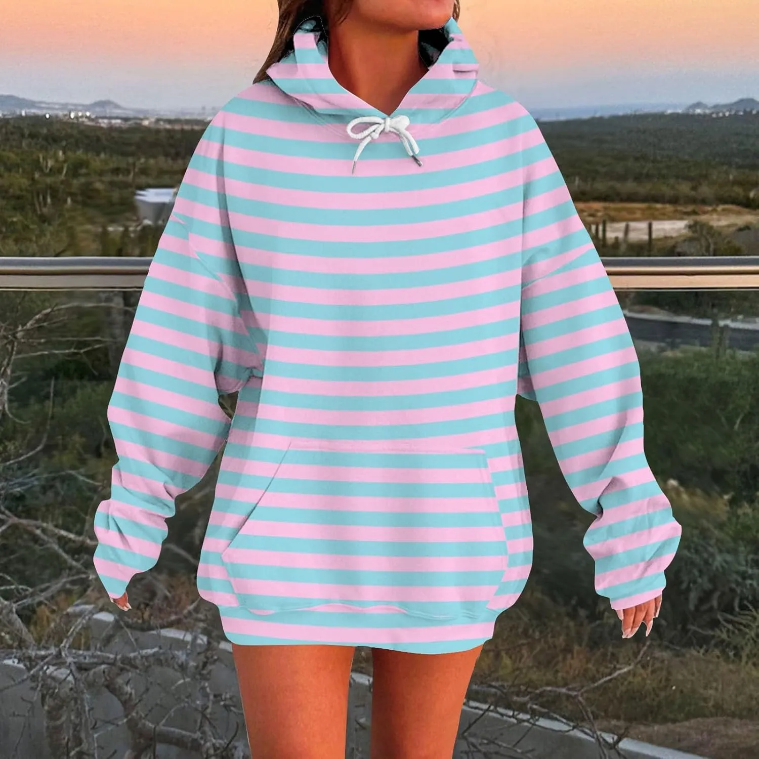 Womens Oversized Winter Cotton Hoodies 2024 Winter Cute Sweatshirts Pullover Fashion Tops Trendy Outfits