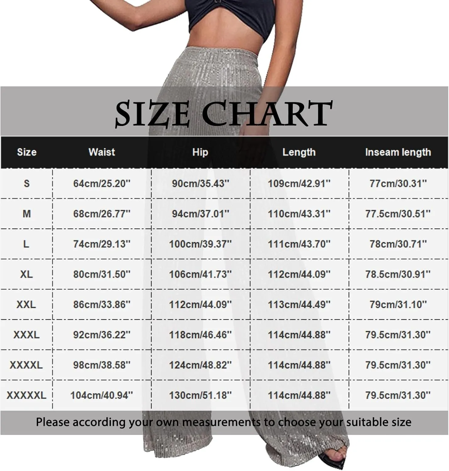 Women's Satin Pants Women's High Waisted Sequin Loose Drape Wide Leg Pants Fashion Casual Pants Clubwear Streetwear