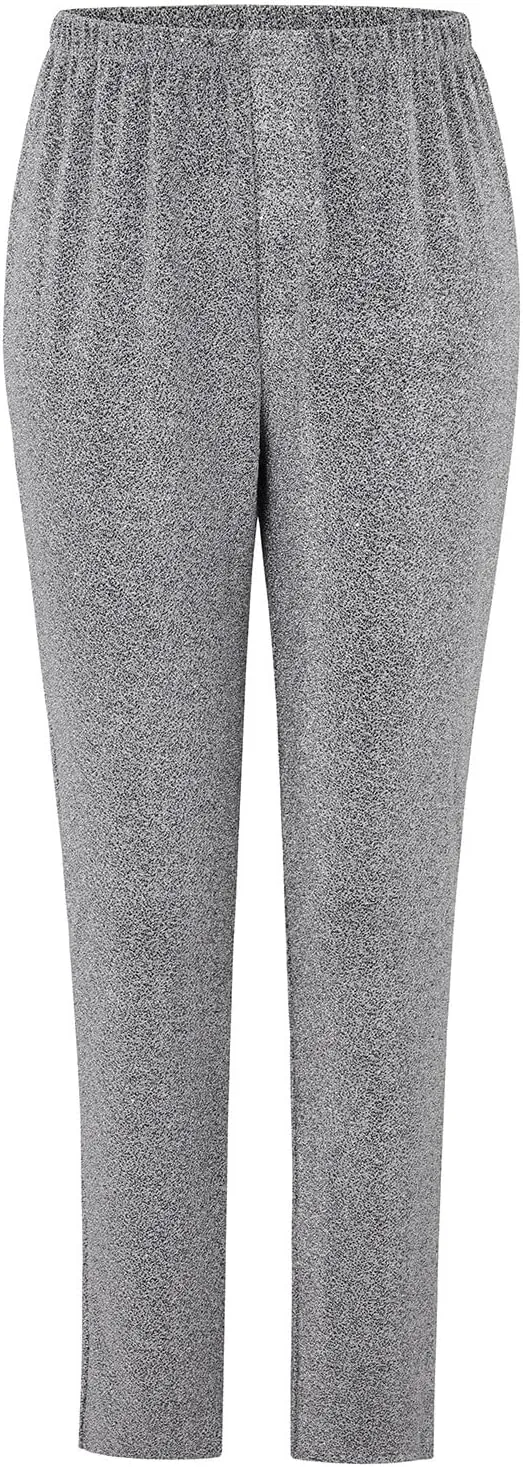 Womens Sequin Flare Pants Women Solid Casual Sequin Pocket Wide Leg Pants Zipper Loose Pants Night Out Clubwear