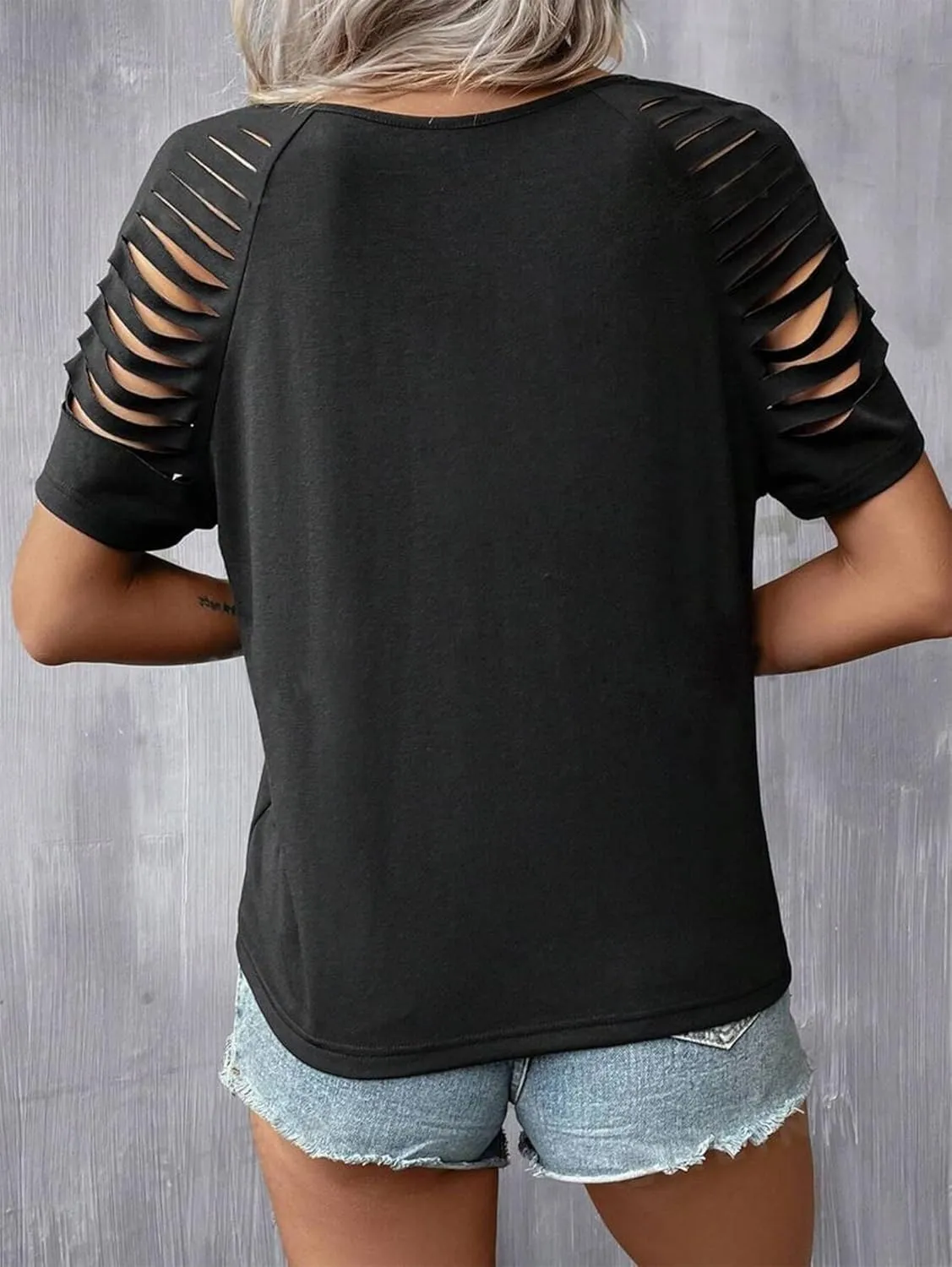Womens Vintage Rock Music Shirts Sexy V Neck Tee Tops for Women Summer Casual Loose Fit Short Sleeve T Shirts