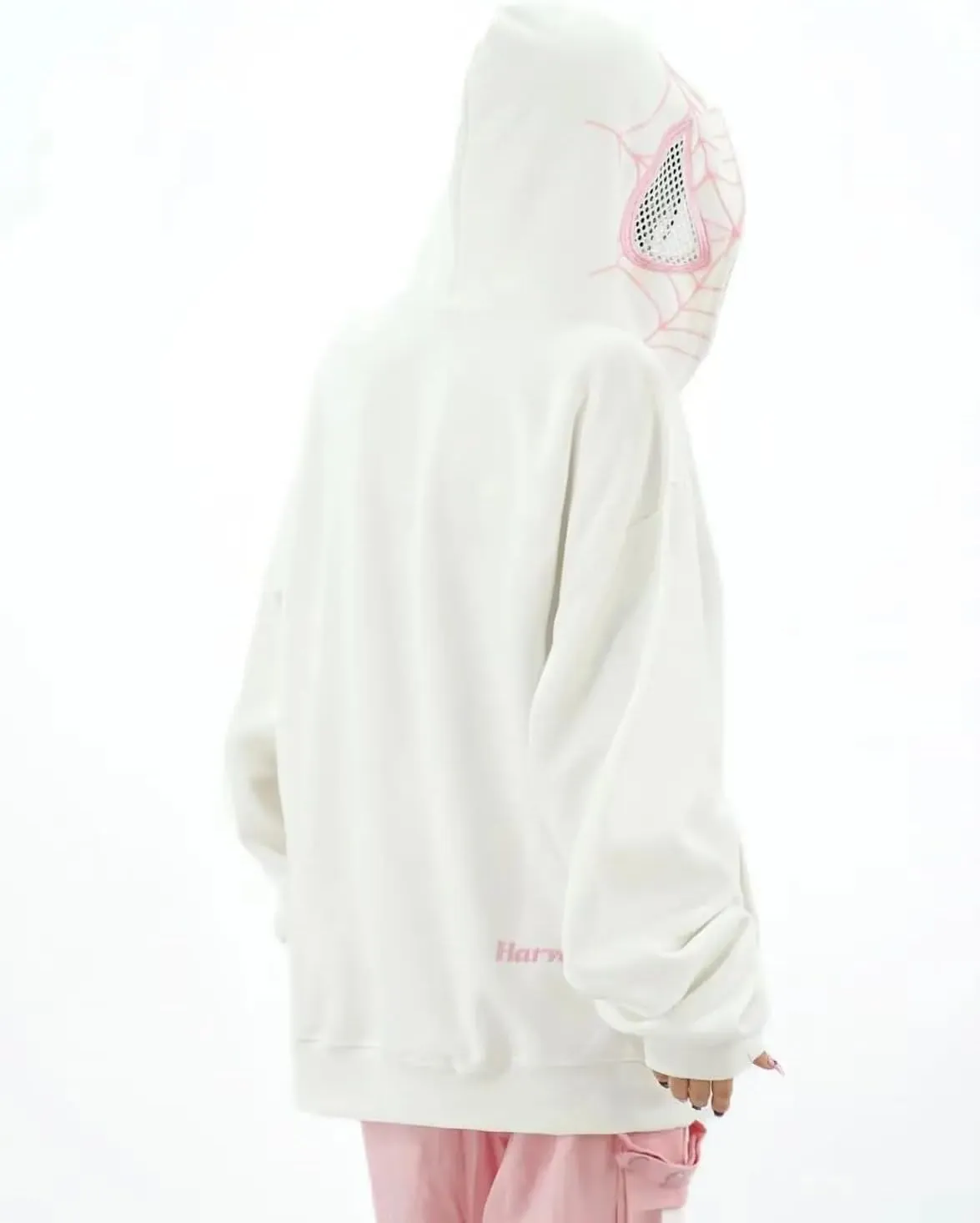 Y2K Hip Hop Spider Hoodie for Women Men Graphic Full Zip up Hoodies Oversized Kawaii Hoodies Spider Jacket