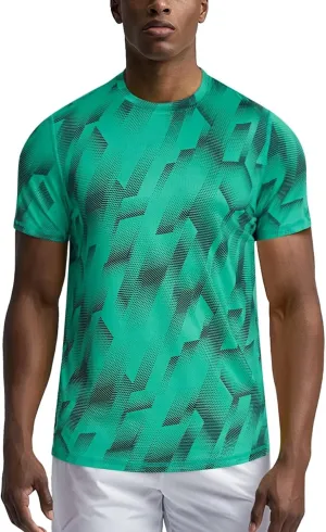 Zengjo Workout Shirts for Men Quick Dry-Moisture Wicking Gym Running Athletic T-Shirts Short Sleeve Fitted Tee