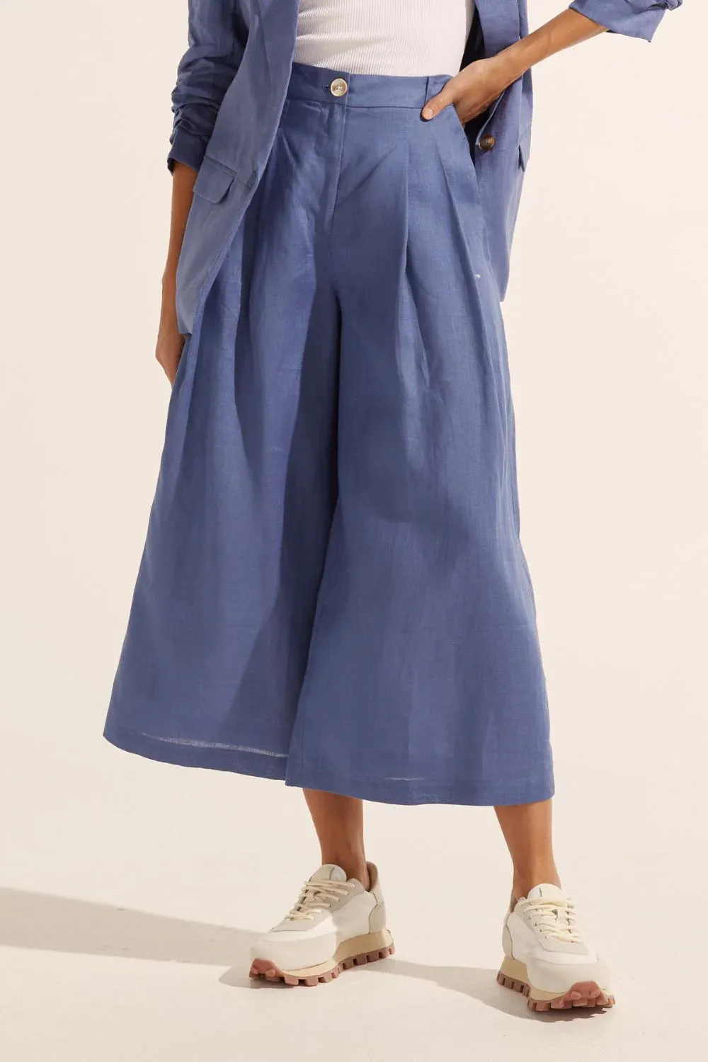 Zoe Kratzmann - Anchor Pant - Steel Linen