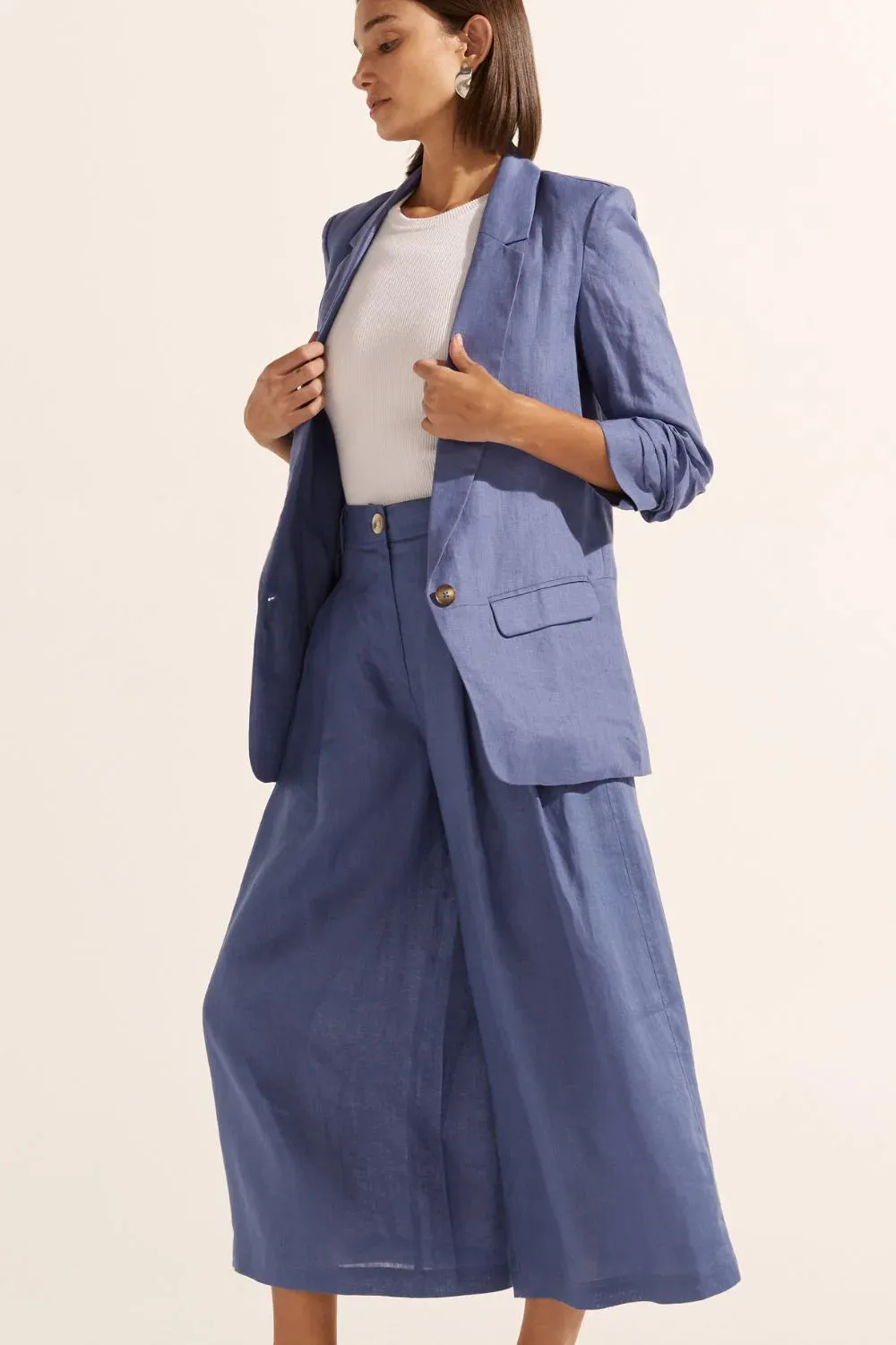 Zoe Kratzmann - Anchor Pant - Steel Linen